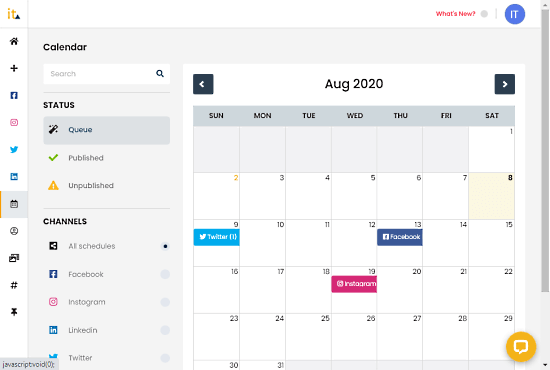 create a post schedule