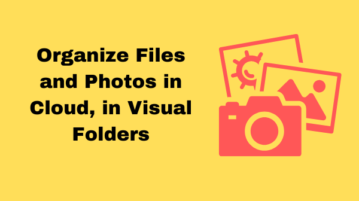 Organize Files and Photos in Clouds in Visual Folders