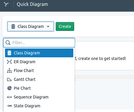 Quick Diagram main UI