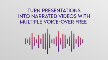 Turn Presentations into Narrated Videos with Multiple Voice-Over Free