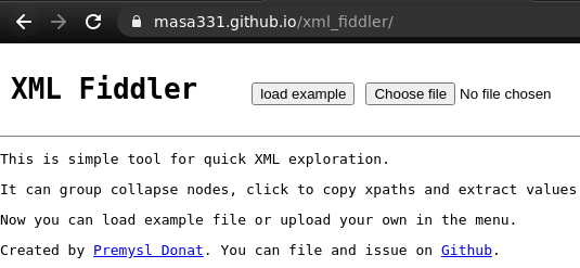 XML Fiddler Main UI
