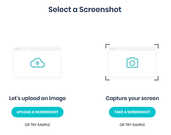 take or upload a screenshot