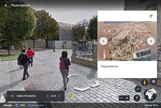 follow audio guides on google earth
