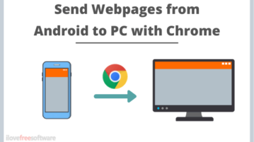How to Send a Webpage from Android to PC with Chrome?
