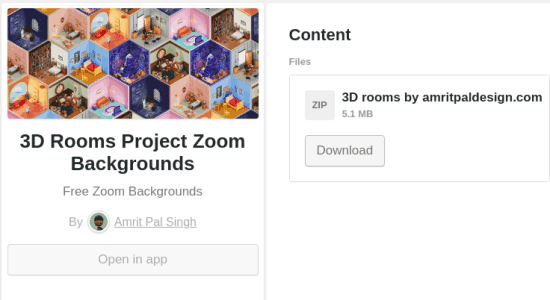 download 3d bakgrounds zoom
