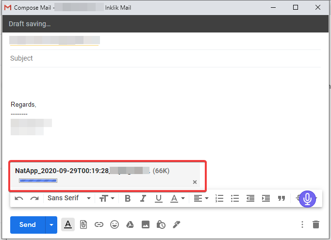 Attach and Compose mail