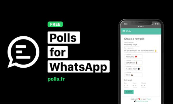 Create and Share Polls on WhatsApp