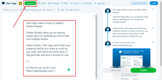 Edit Tweets in flow