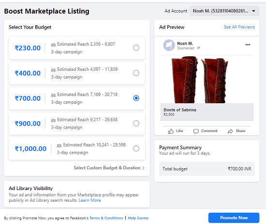 boost listing faceboo marketplace