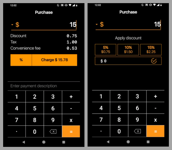 accept card payments directly on phone