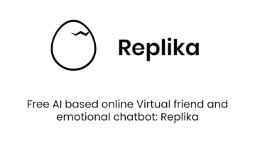 Free AI based online Virtual friend and emotional chatbot: Replika