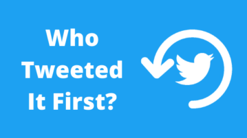 Find Out Very First Mention of a Word or Link on Twitter