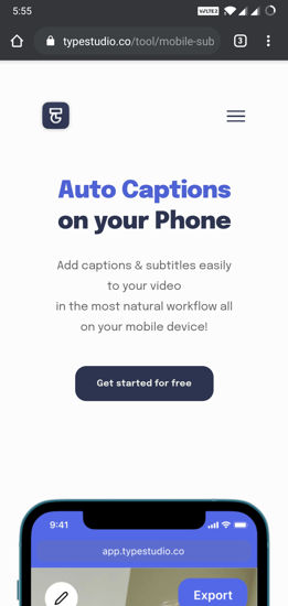 Autocaption mobile version