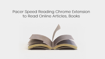 Pacer Speed Reading Chrome Extension to Read Online Articles, Books