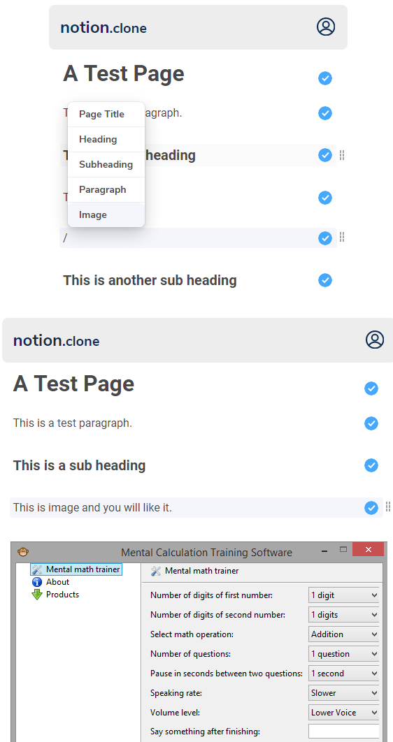Notion Clone Page