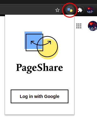 PageShare sign in with Google