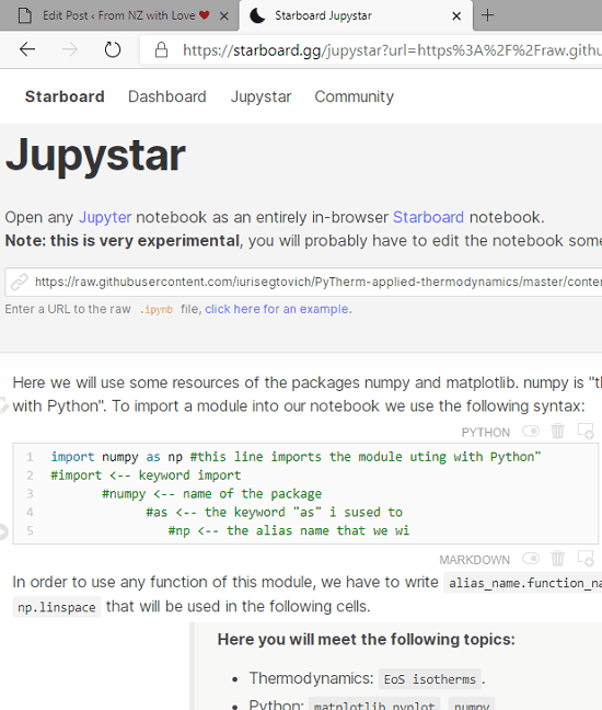 Run Jypyter Notebooks in Browser without Installing Anything Jupystar
