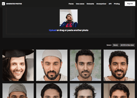 ai generated look-a-like photos