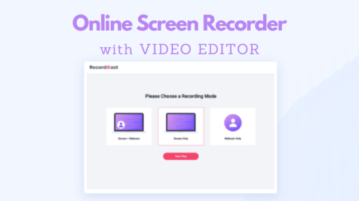 Free Online Screen Recorder with Video Editor: RecordCast