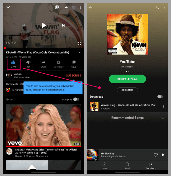 youtube music to spotify