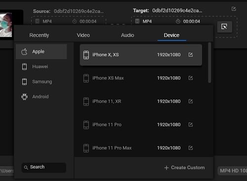 Minitool Video Converter formats