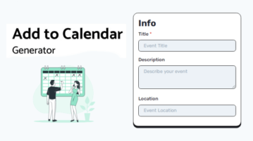 Generate 'Add to Calendar' Buttons for Your Website Free