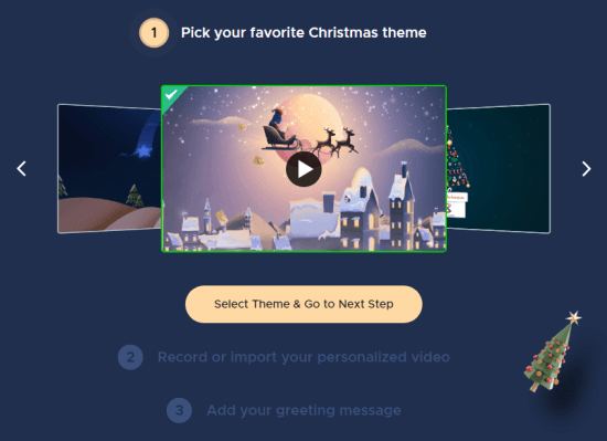select a christmas theme for greetings