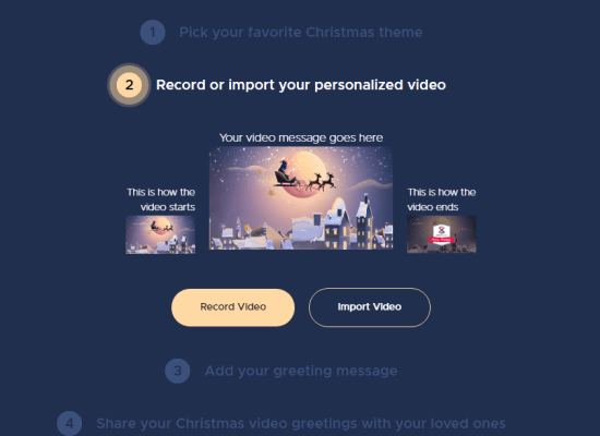 add video to christmas greetings