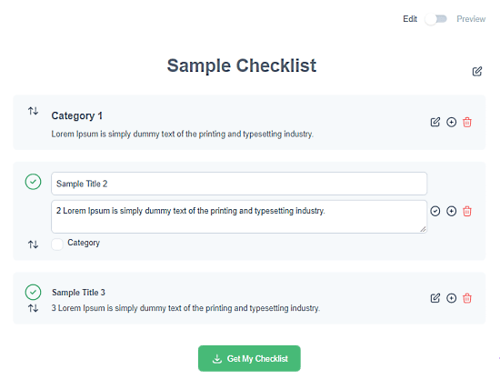 create checklist online