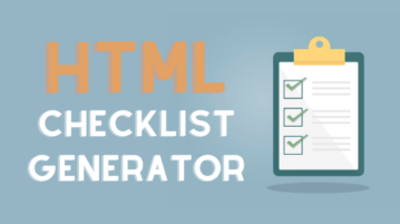 Create HTML Checklists Online to Host on Your Website