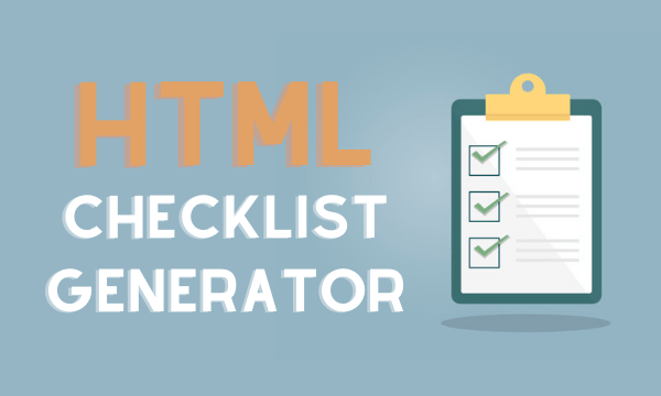 Create HTML Checklists Online to Host on Your Website