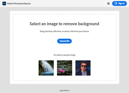 photoshop online background remover