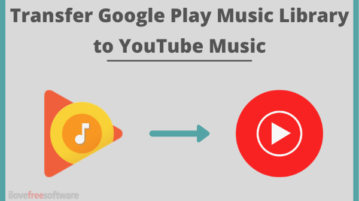 Transfer Google Play Music Library to YouTube Music Free