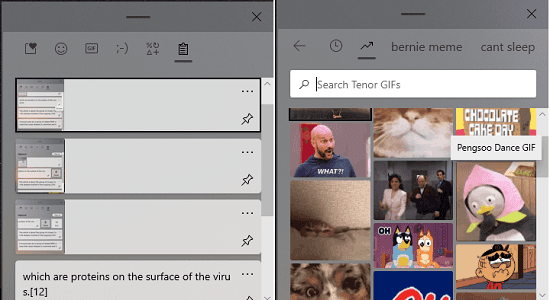 How to pin delete sync individual entries on microsoft clipboard