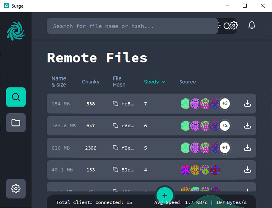 Surge List of Files in NKN Network