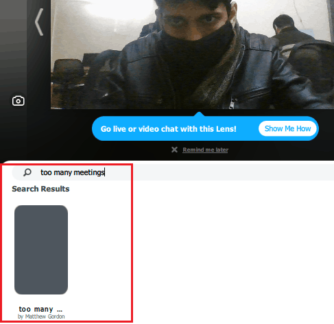 Too many meetings search