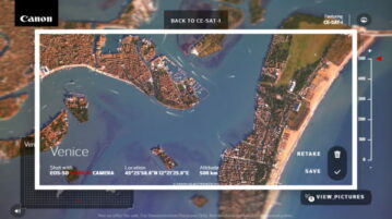 Take Photos of Earth from Space with Canon Satellite Free
