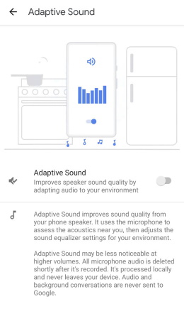 pixel 5 adaptive sound