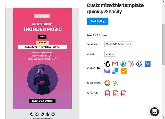 editable html email templates
