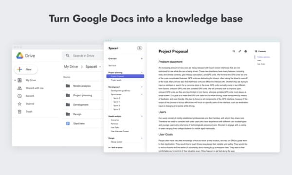 Turn Google Docs into a Knowledge Base for Free