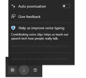 Voice Typing in Windows 10