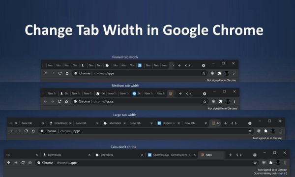 How to Change Tab Width in Google Chrome?