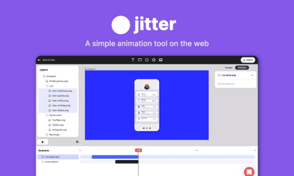 Free Online Animation Tool to Create Motion Graphics: Jitter