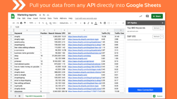 Automatically Pull Data from API to Google Sheets Free API Pipeline