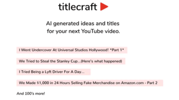 Free YouTube Title Generator to Generate Title Ideas using GPT Title Craft
