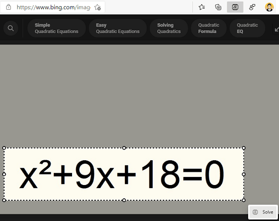 Math Solver Select Equation