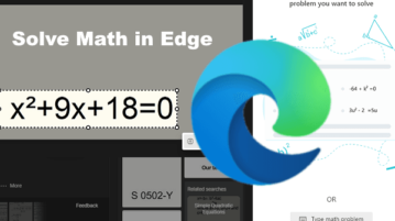 Solve Math Equations with Microsoft Edge Math Solver