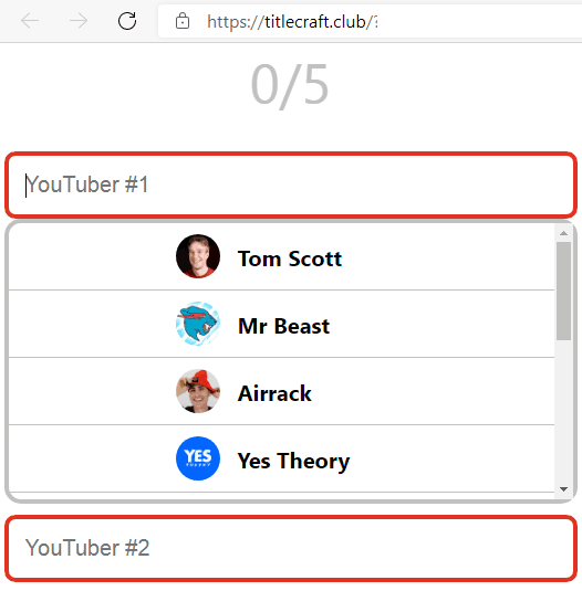 TitleCraft choose youtubers