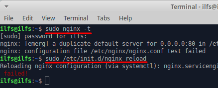 nginx reload