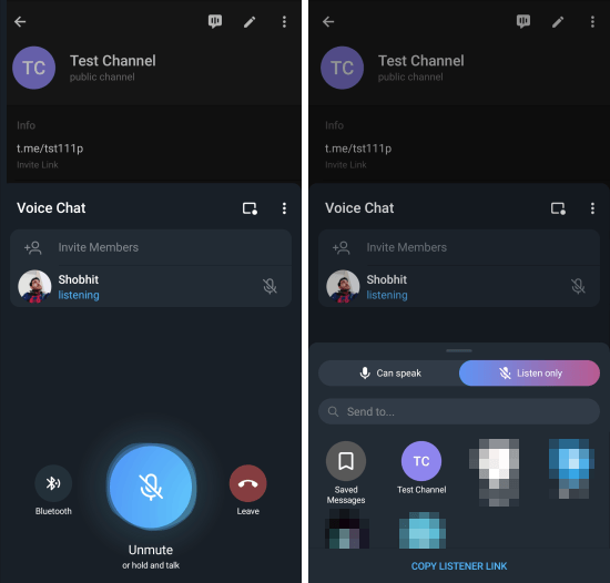 clubhouse-like voice chat in telegram